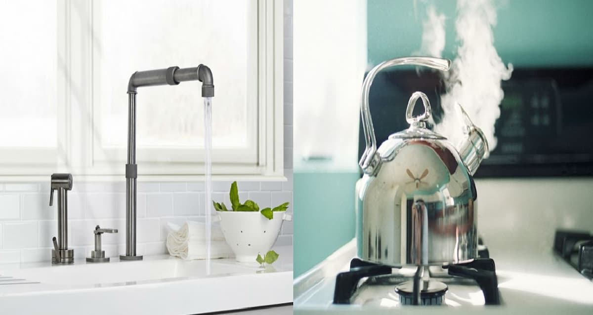 Chuyển đến nhà mới thuê cần làm gì - mở vòi nước và đun sôi ấm nước